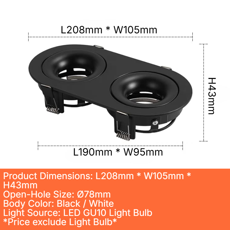 GU10 Casing (DL-1660x2-A)