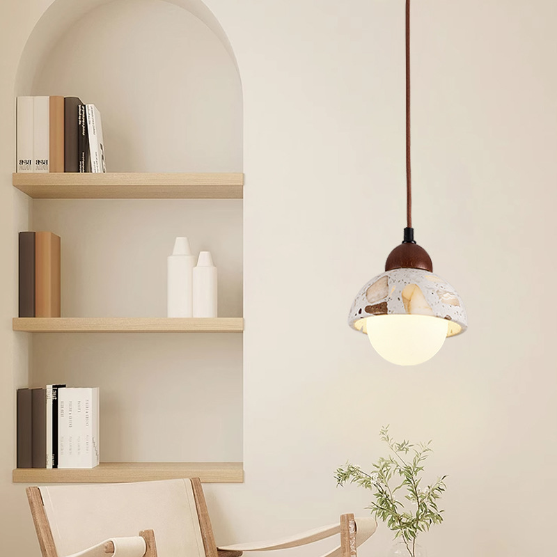 Nordic Stone Marble Round Pendant