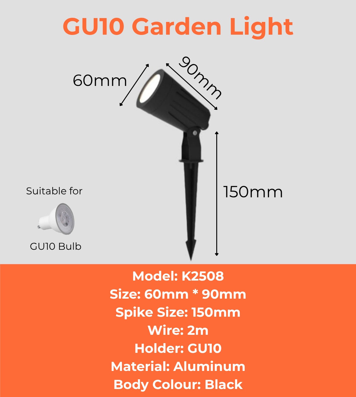 GU10 Garden Light 