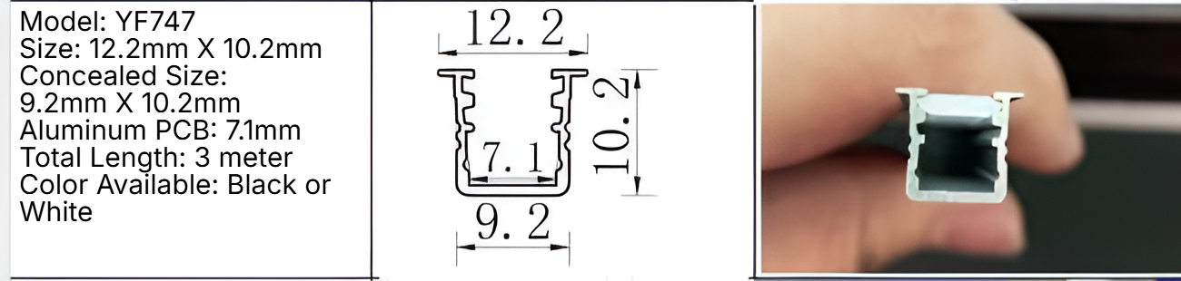 YF747 Aluminum Profile