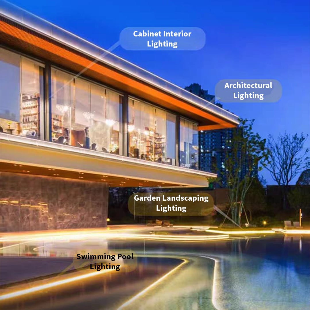 24V IP68 Waterproof 1M / 120 LED Strip Light