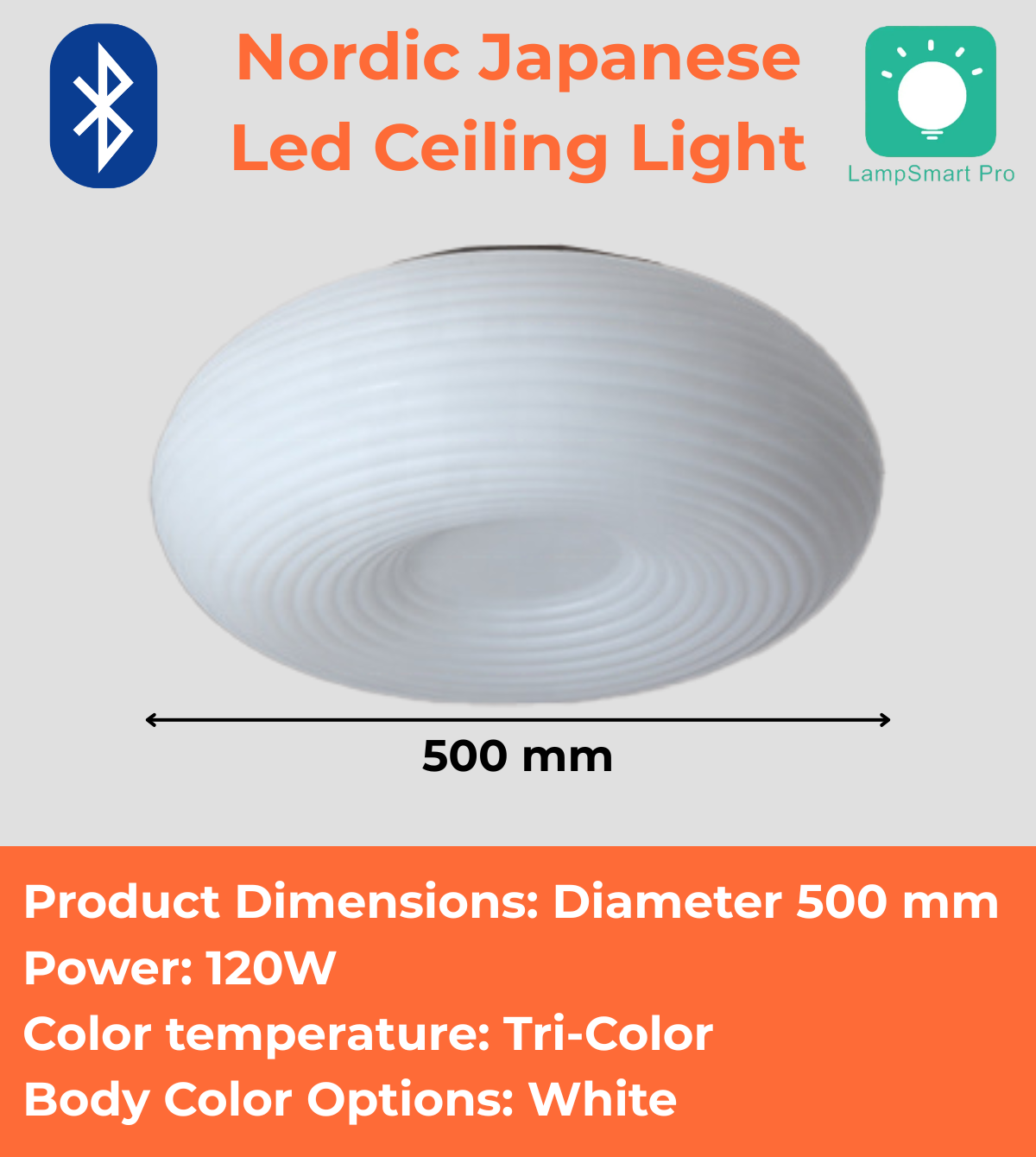 Nordic Japanese LED Ceiling Light