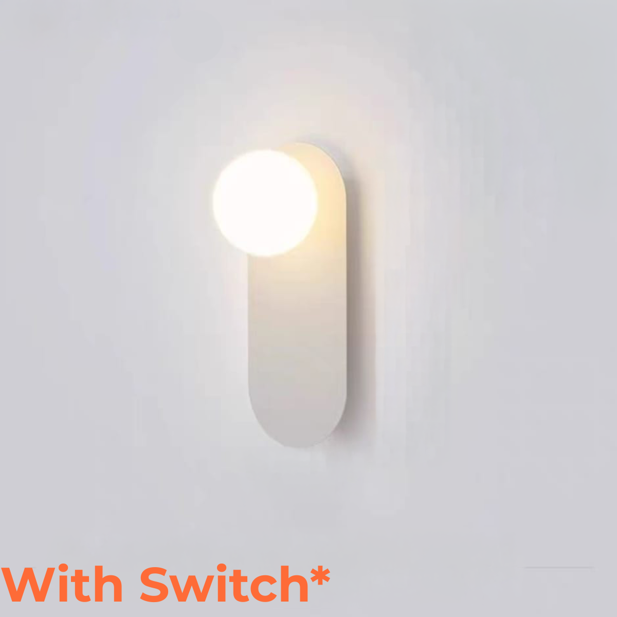 Globe Wall Light (HL2613G9001-100 WH/BK)