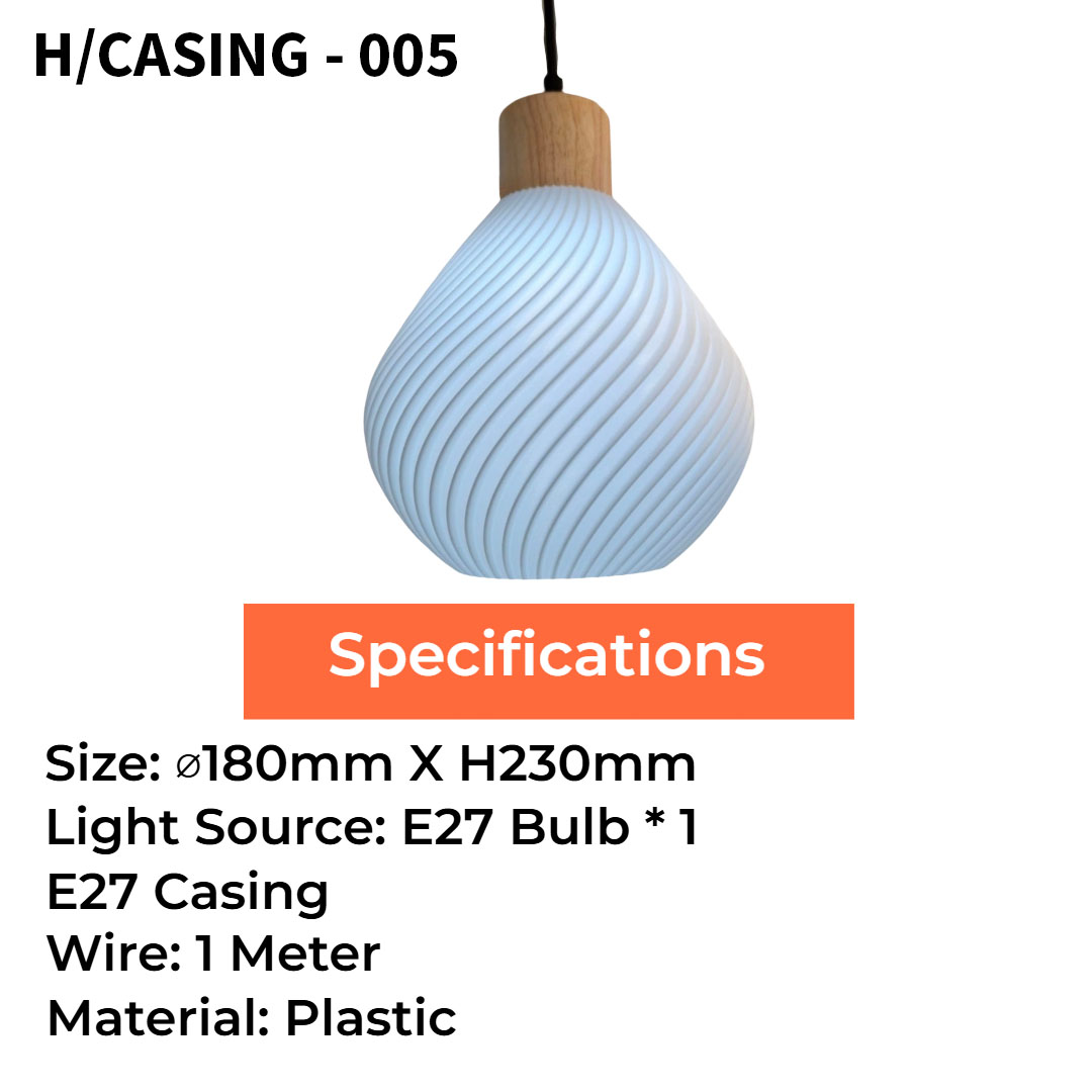 Japanese Style Pendant Light (H/CASING - 001/002/004/005/006/007)