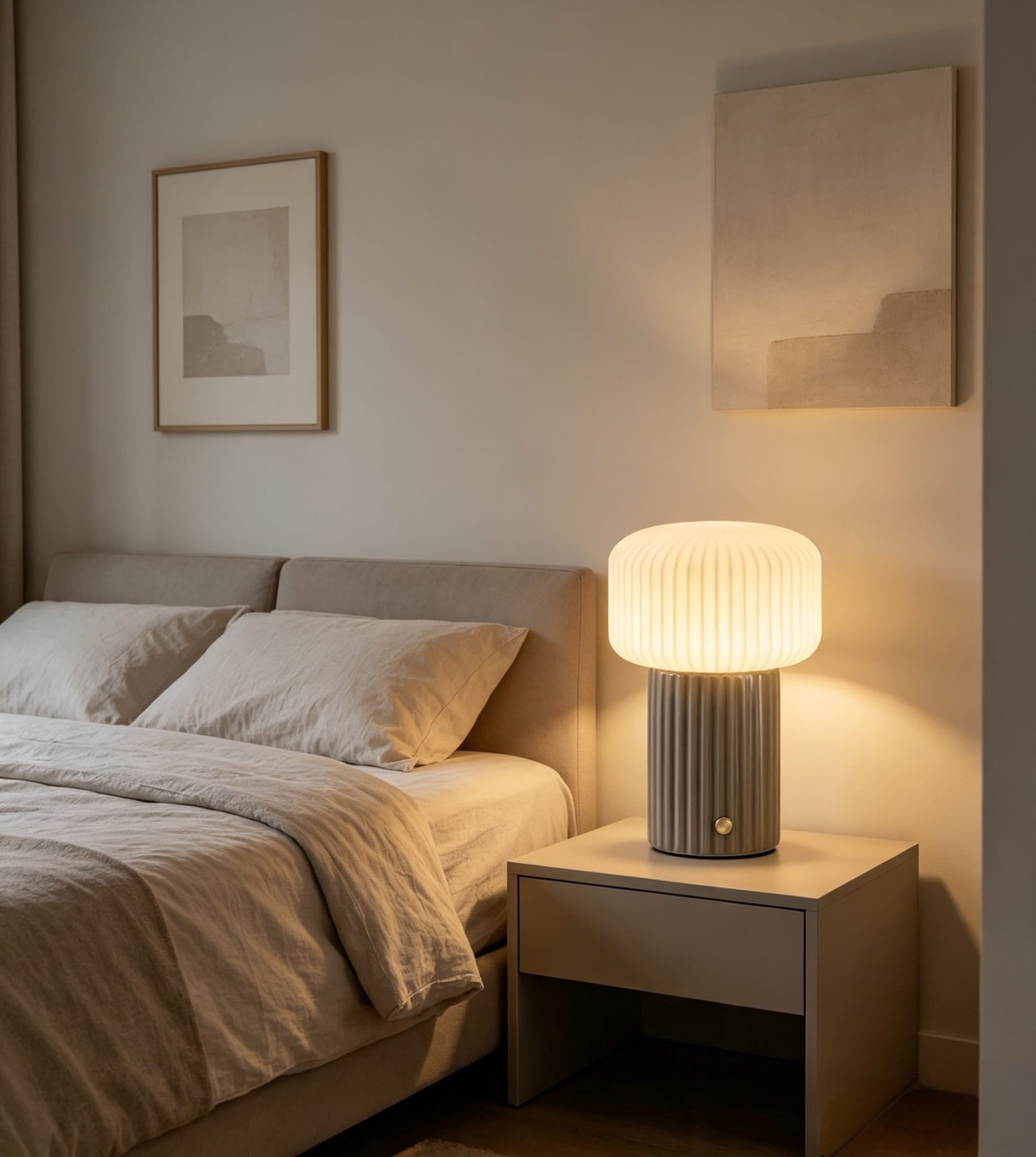 Portable Ceramic Table Lamp