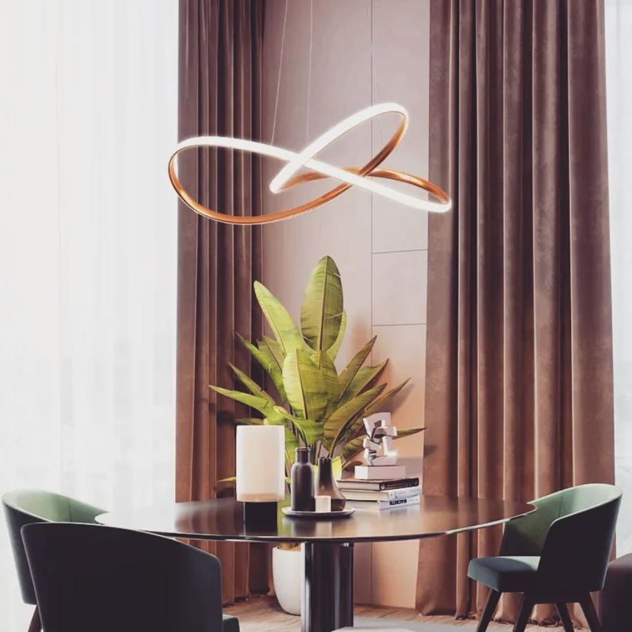 Interlocking Ring Pendant Light