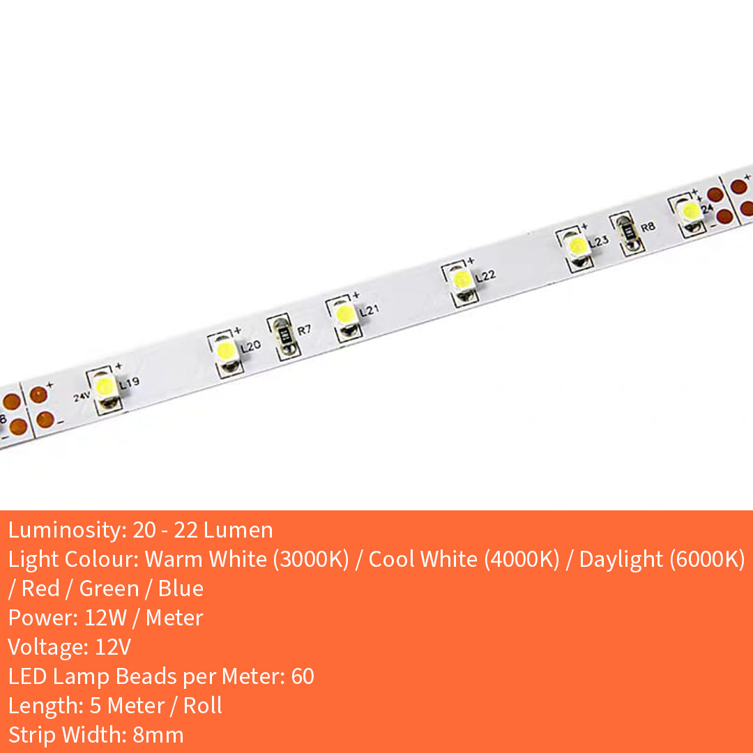 12V 3528 1M / 60 LED Strip Light
