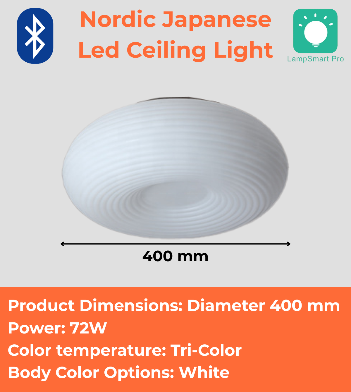 Nordic Japanese LED Ceiling Light