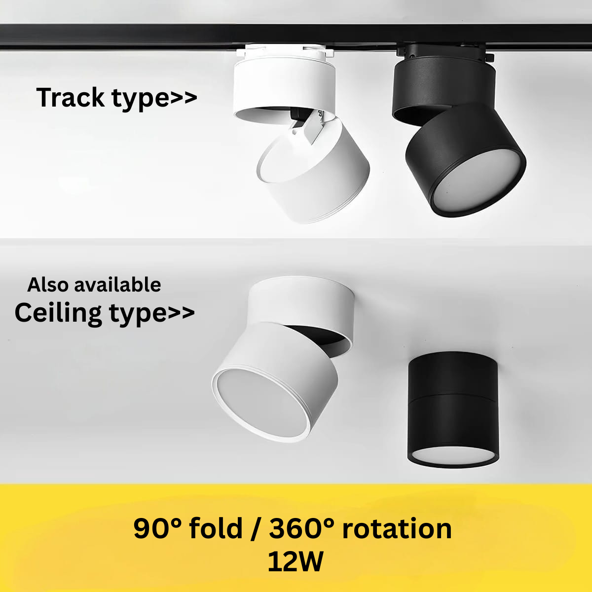 12W Frosted track led light