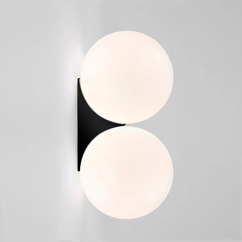 Double Globe Wall Light (WH/BK/GB/SC)