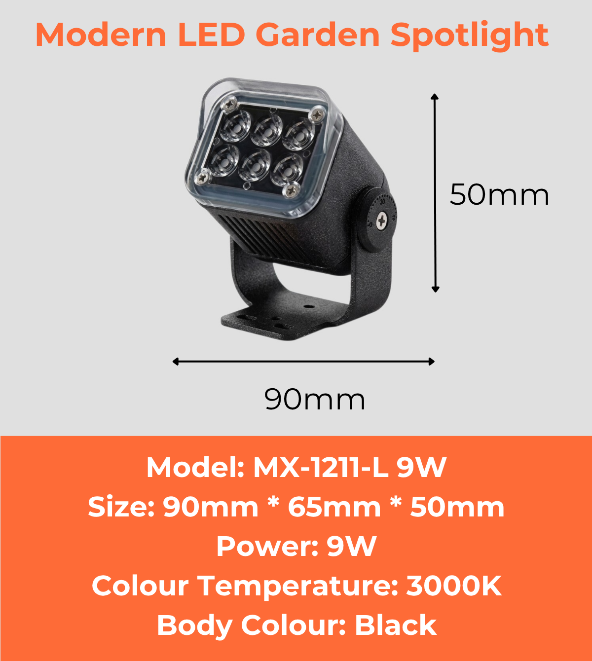 Modern LED Garden Spotlight  