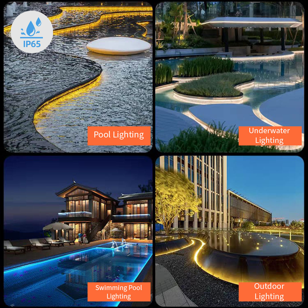 24V IP65 Weatherproof Frosted COB LED Strip Light