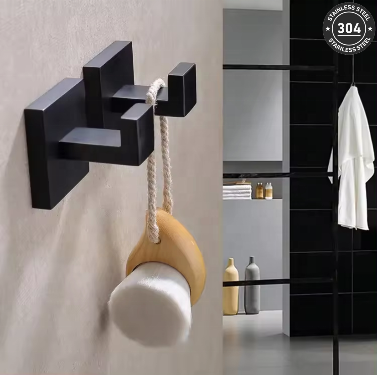 Stainless Steel Hook (TS-1098-11 CH/BK)