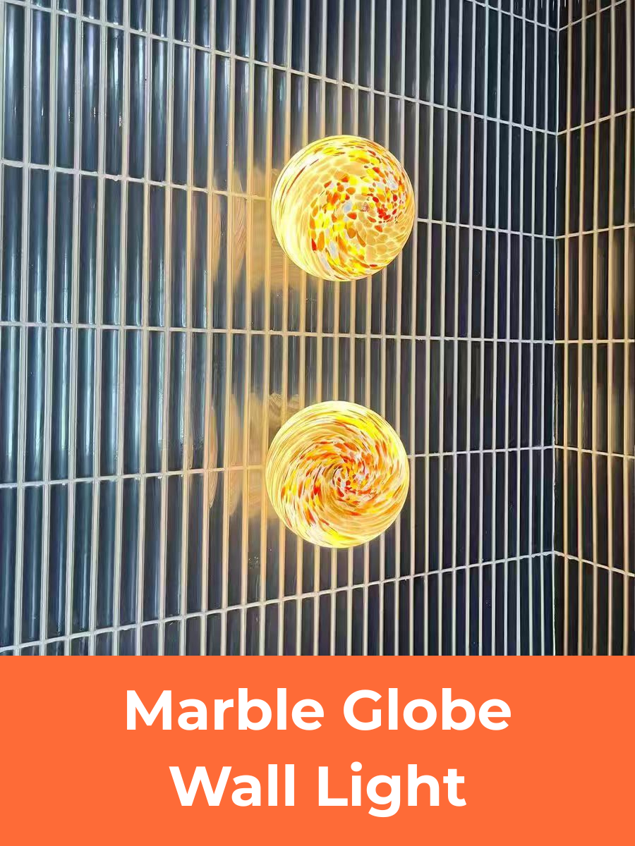 Marble Globe Wall Light