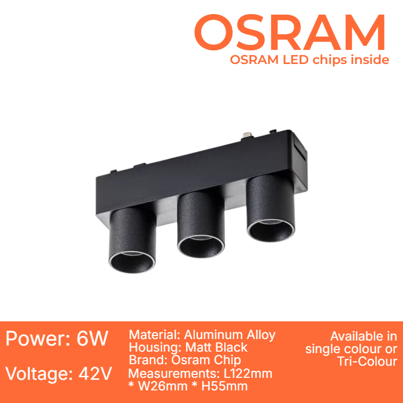 Slim Magnetic Track Ternary Light (ECO 09-6W)