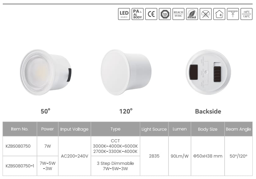Gu10 Replacement 7W CCT Switchable