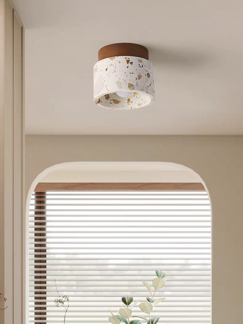 Natural Stone Ceiling Light