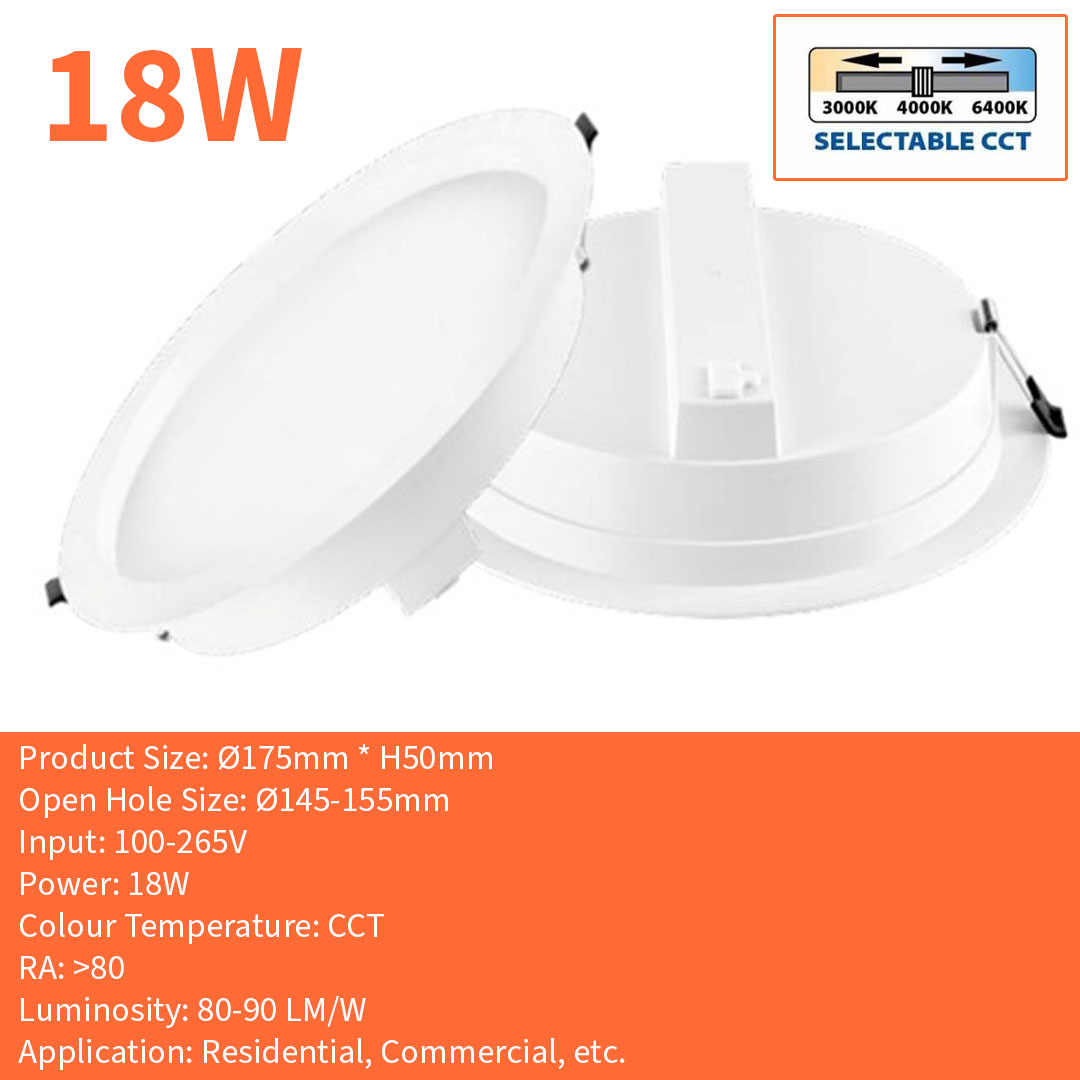 LED Downlight Q Series (Q9W/Q12W/Q18W/Q24W-CCT)
