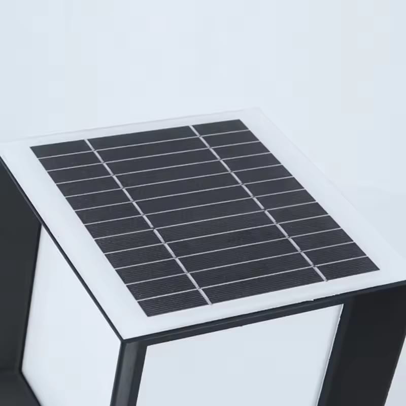 Solar Square Frosted Pillar Light (Solar SQ 250mm/F)