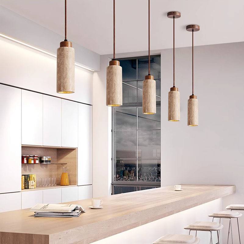 Stone Cylinder Pendant Lamp (4325/4325B)