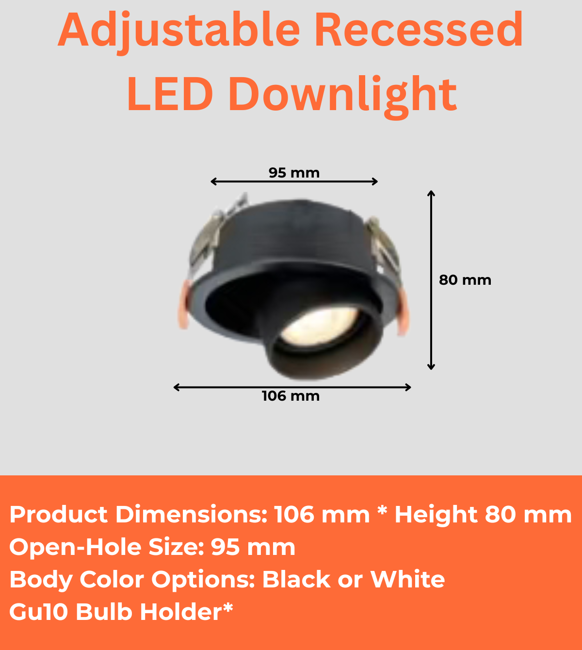 Adjustable Recessed LED Downlight