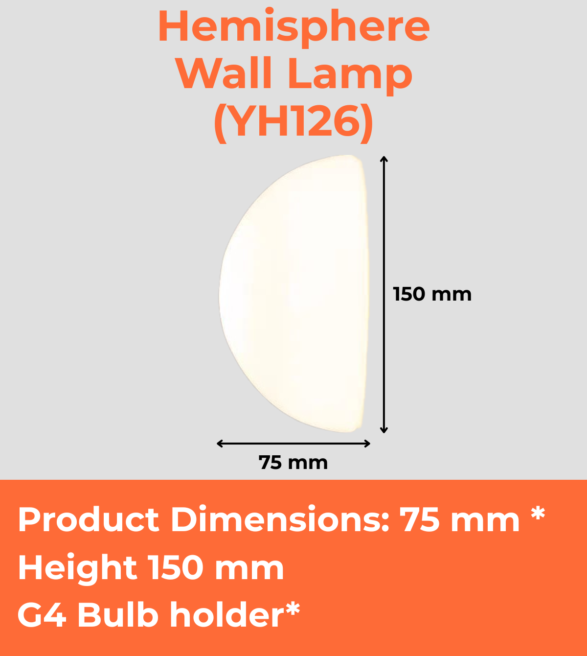 Hemisphere Wall Lamp (YH126)