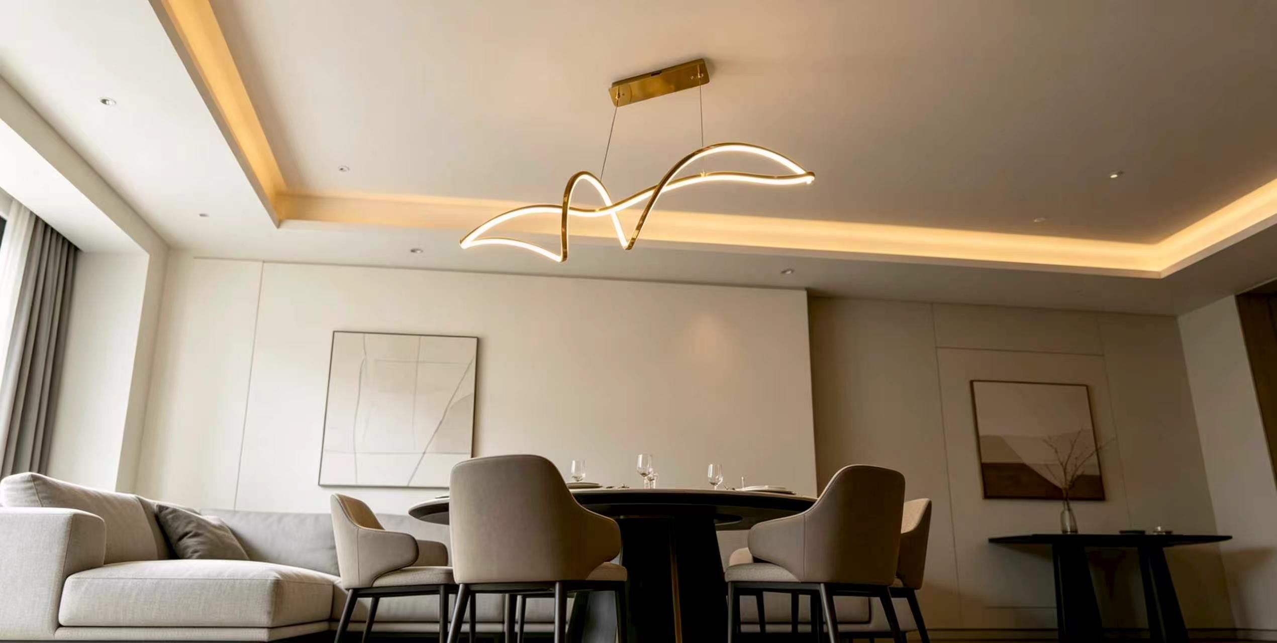 Simple Modern LED Chandlier