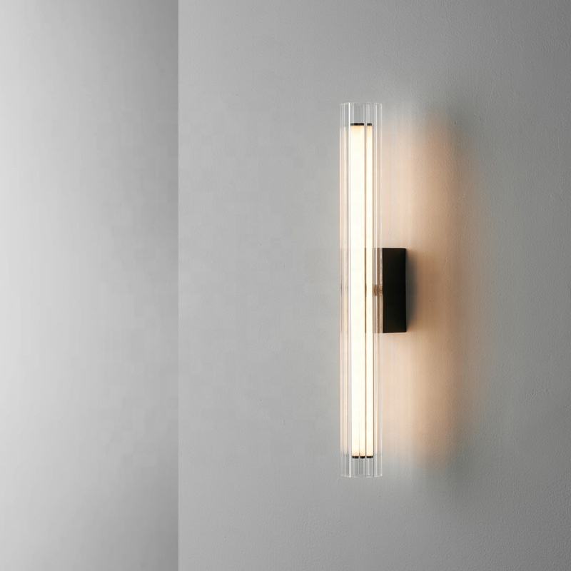 Cylindrical LED Glass Wall Light (9118)