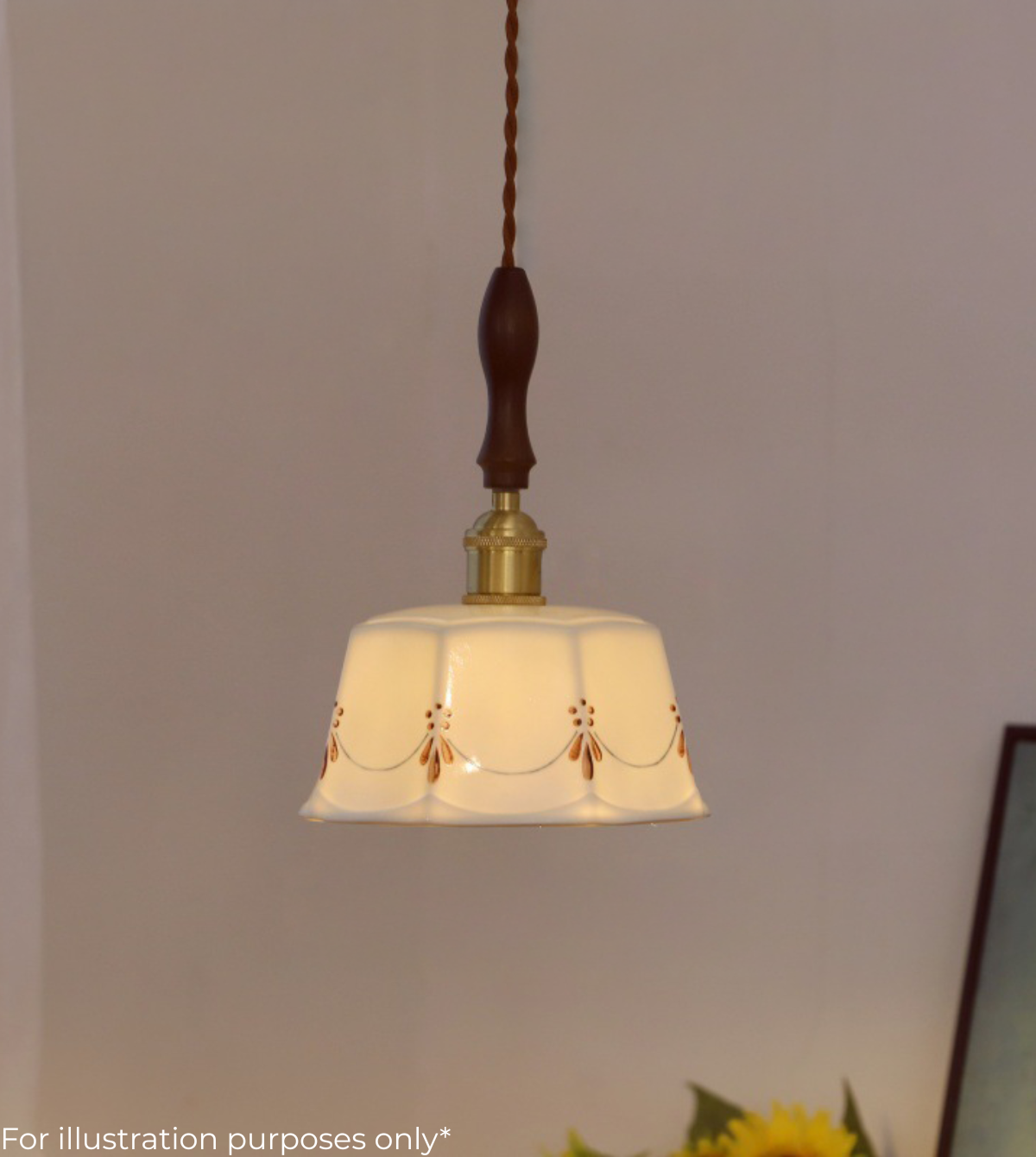 Retro Classic Ceramic White Pendant Light (XD73)