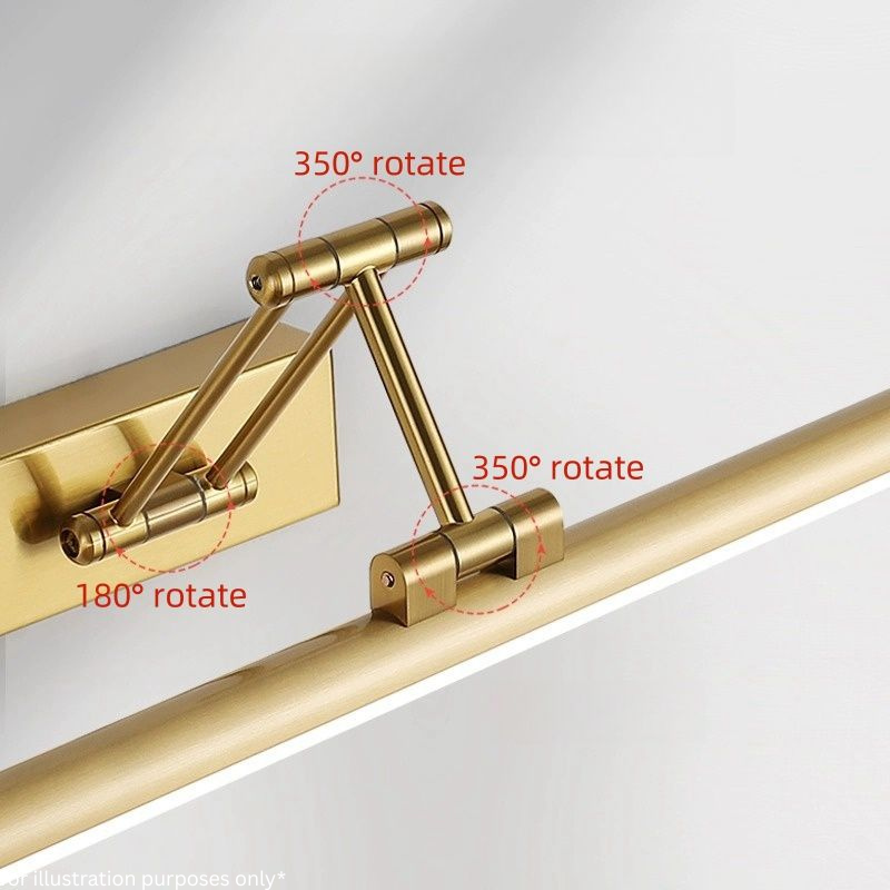 Adjustable Tri-Color LED Mirror Wall Light