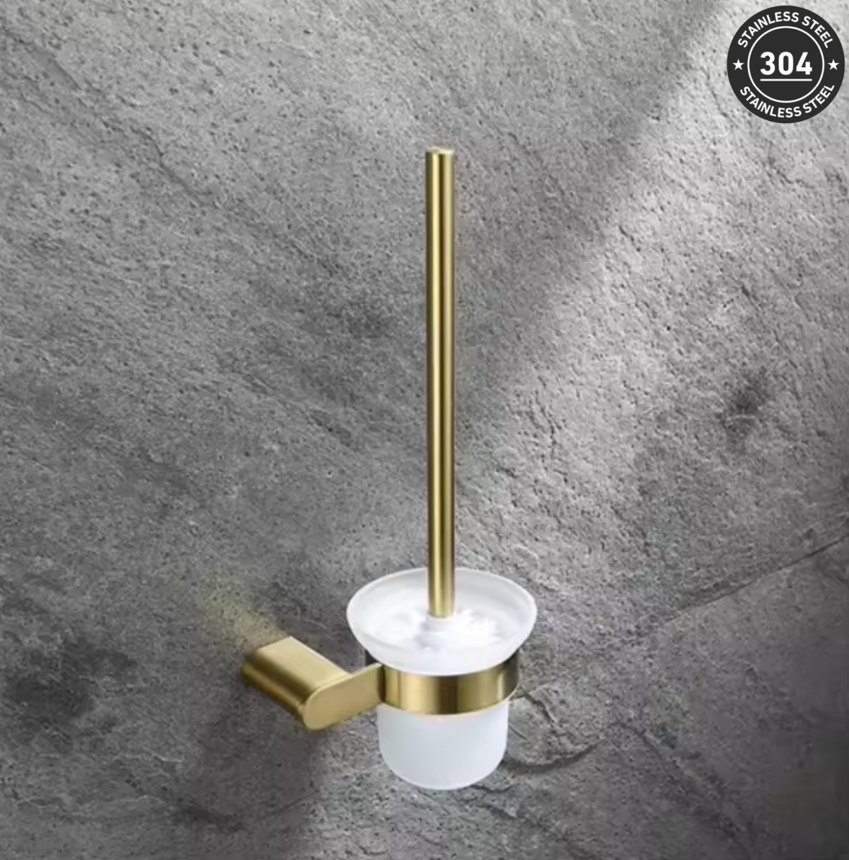 Stainless Steel Toilet Brush Holder (TS-5905 TT/BK/CH/GD)