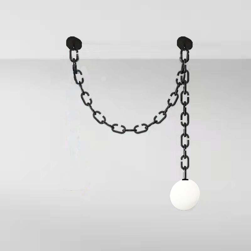 Chain Link Hanging Light (YH6005 CH/BK)