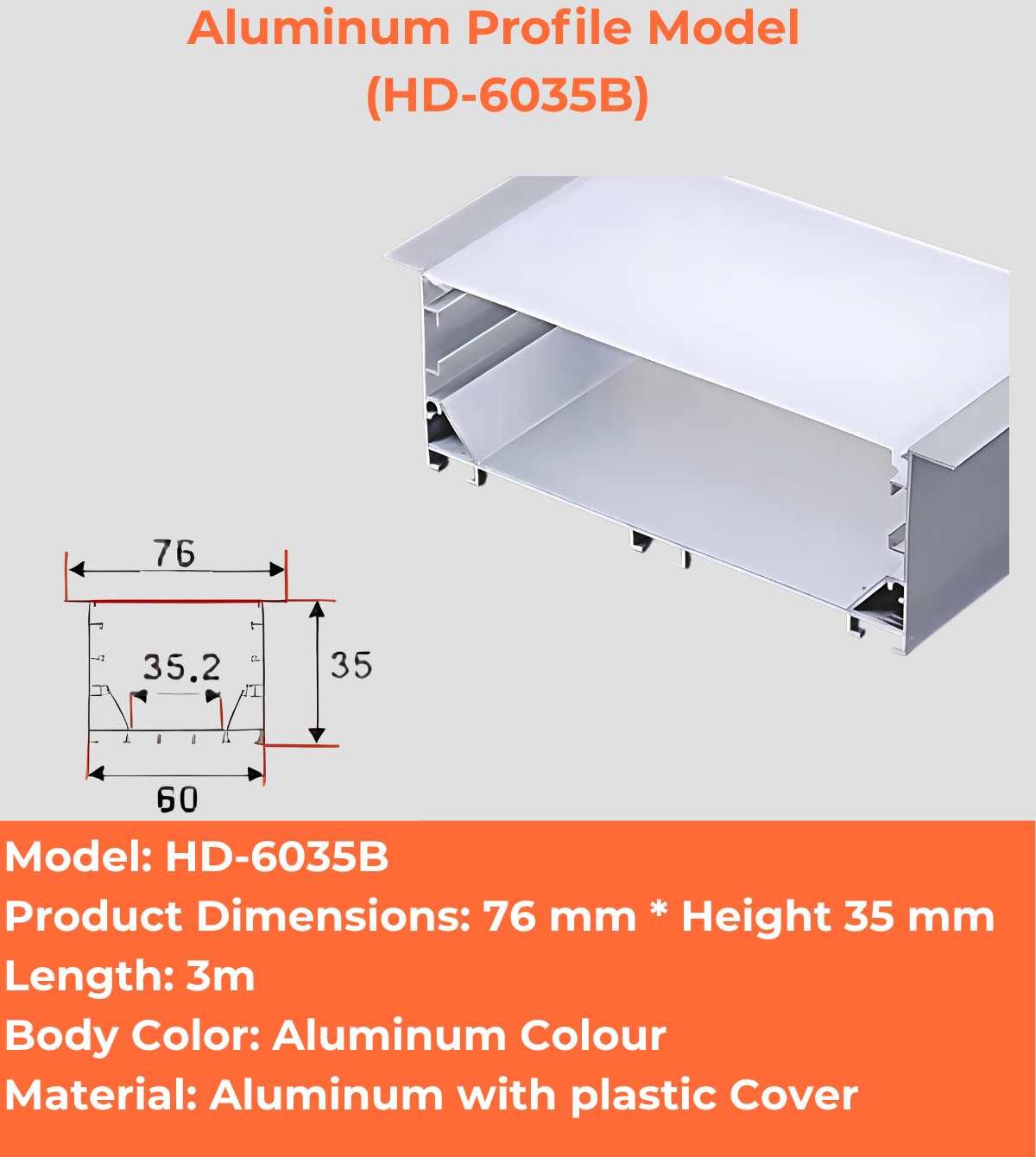 Aluminum Profile Model (HD-6035B)