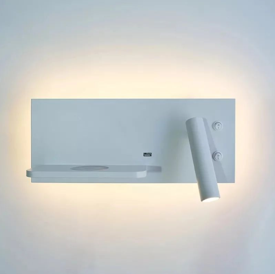 Smart Bedside Lamp with Wireless Charging