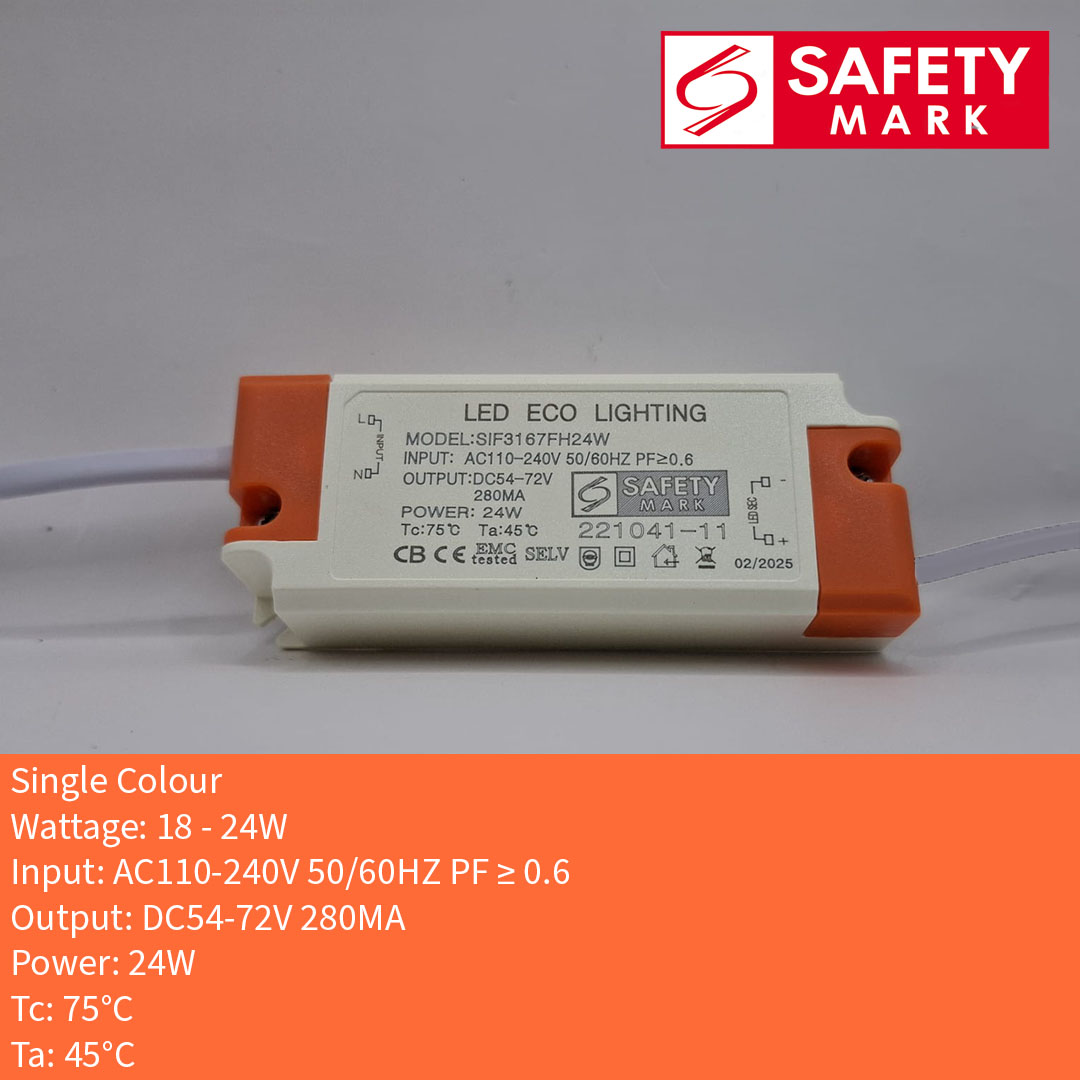 Safety Mark LED Driver Single Colour