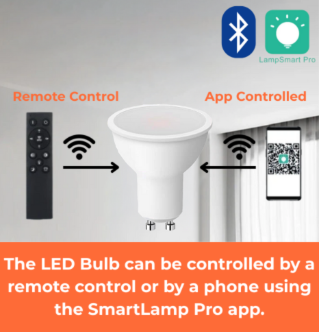 LED Bluetooth App Control SmartLamp Frosted Covered Gu10 Bulb