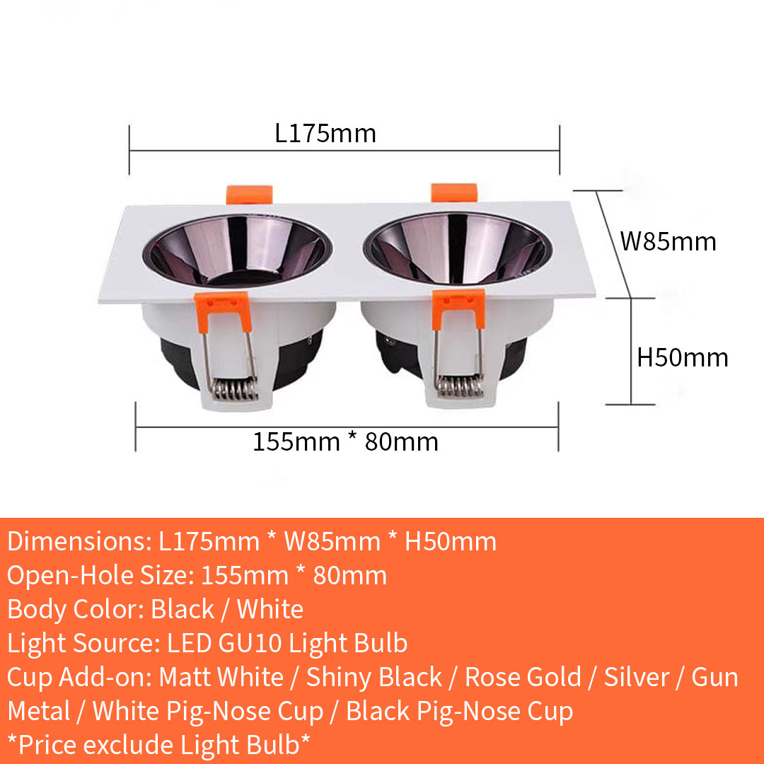 GU10 Casing (LX 2022F-2AD)